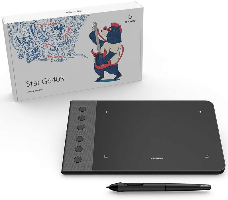 XP-PEN G640S V2 Graphics Digital Drawing Tablet 8192 Pen Pressure With 6 Shortcut Keys & for Signature osu!