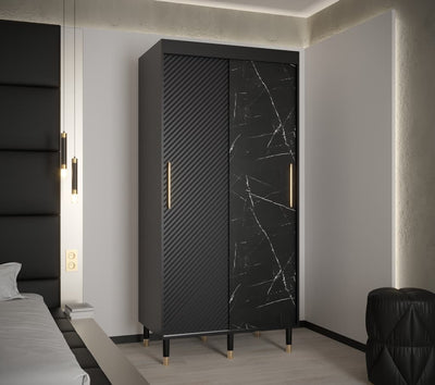 Monaco Sliding Door Wardrobe 100cm