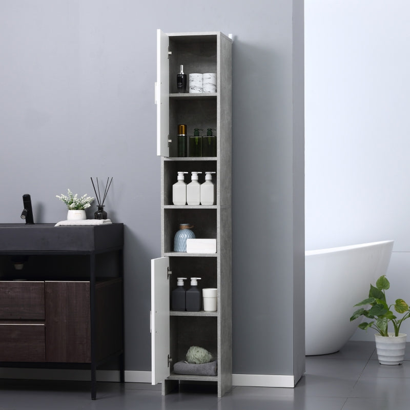 Free-standing Tall Bathroom Storage Cabinet