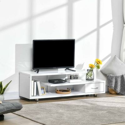 High Gloss TV Unit For TVs Up To 45 , White