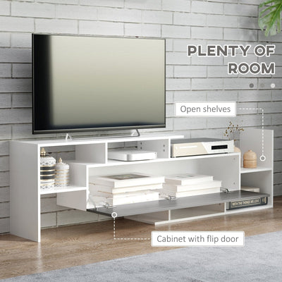 TV Unit With Storage -White Grey