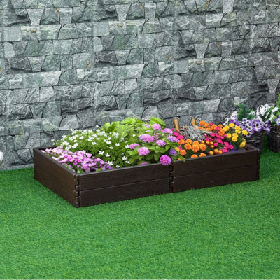 Raise Garden Bed Kit- Brown