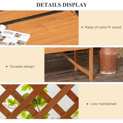 Patio Garden Bench- Natural