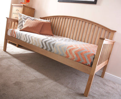 Madrid Wooden Day Bed Only Oak