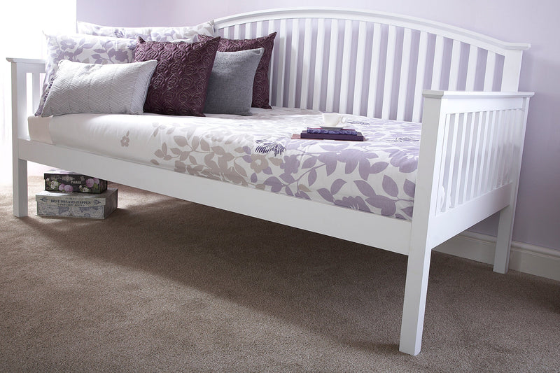 Madrid Wooden Day Bed Only White