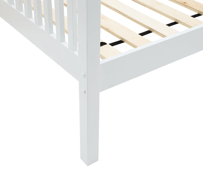 Madrid Wooden Day Bed Only White