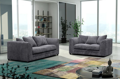 Desmond Jumbo Cord 3 Seater and 2 Seater Sofa Set