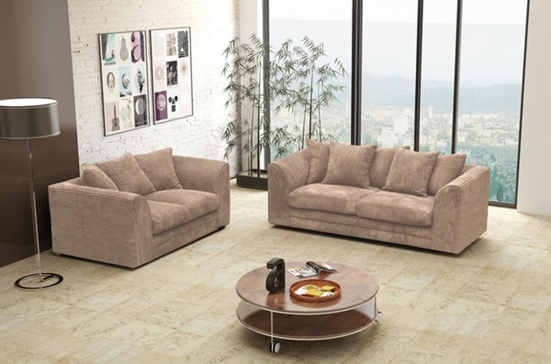 Desmond Jumbo Cord 3 Seater and 2 Seater Sofa Set