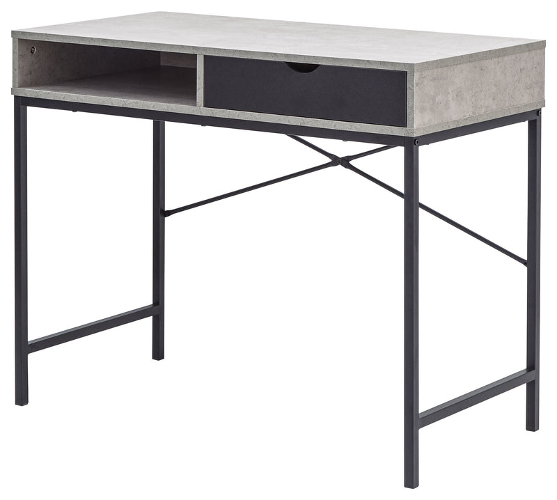 Telford Computer Desk Concrete & Black