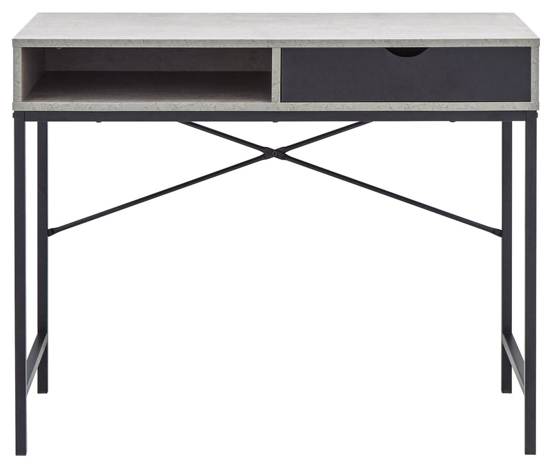 Telford Computer Desk Concrete & Black