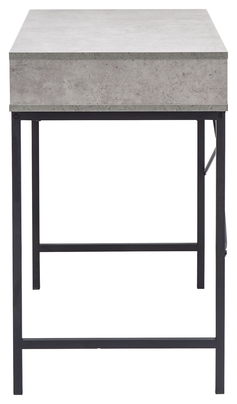 Telford Computer Desk Concrete & Black