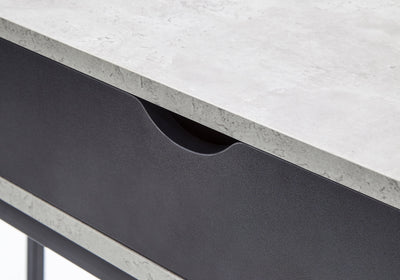 Telford Computer Desk Concrete & Black