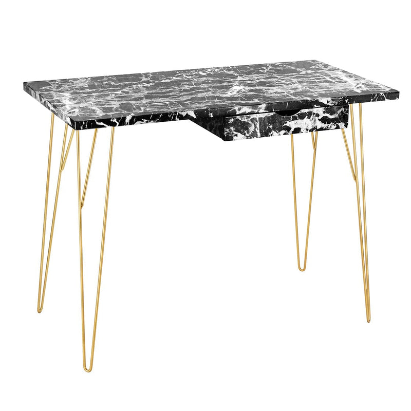 Fusion Desk Black Marble - From LPD