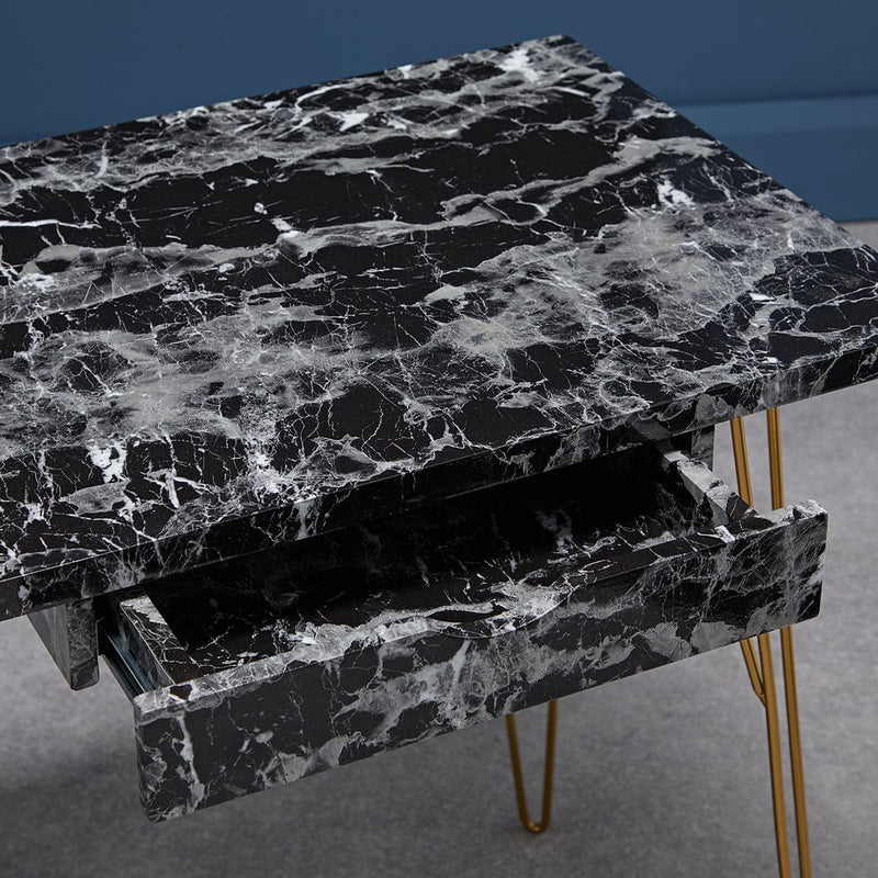 Fusion Desk Black Marble - From LPD