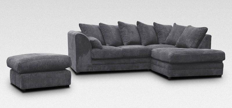 Desmond Jumbo Cord Corner Sofa Set 6 Colour