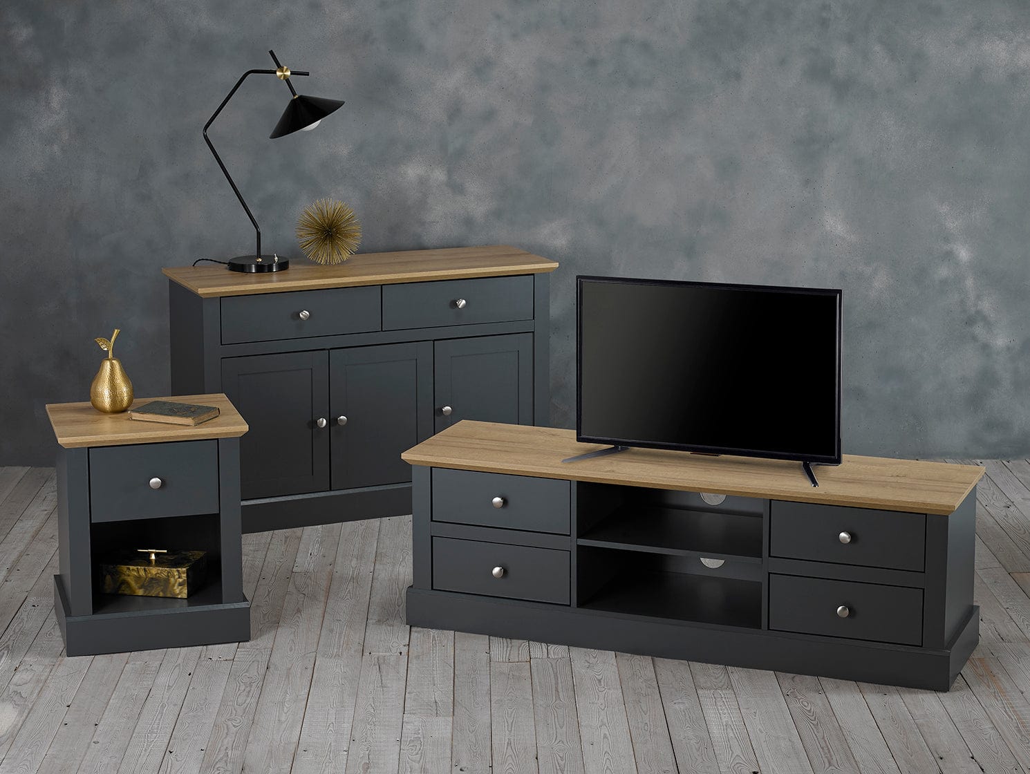 Charcoal sideboard store