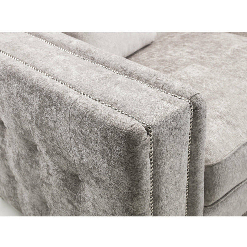 Midas Truffle Grey Corner Sofa