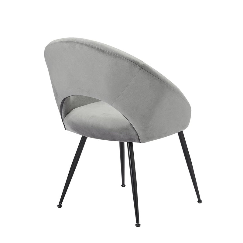 Lulu Dining Chair Grey (Pack of 2) - From LPD