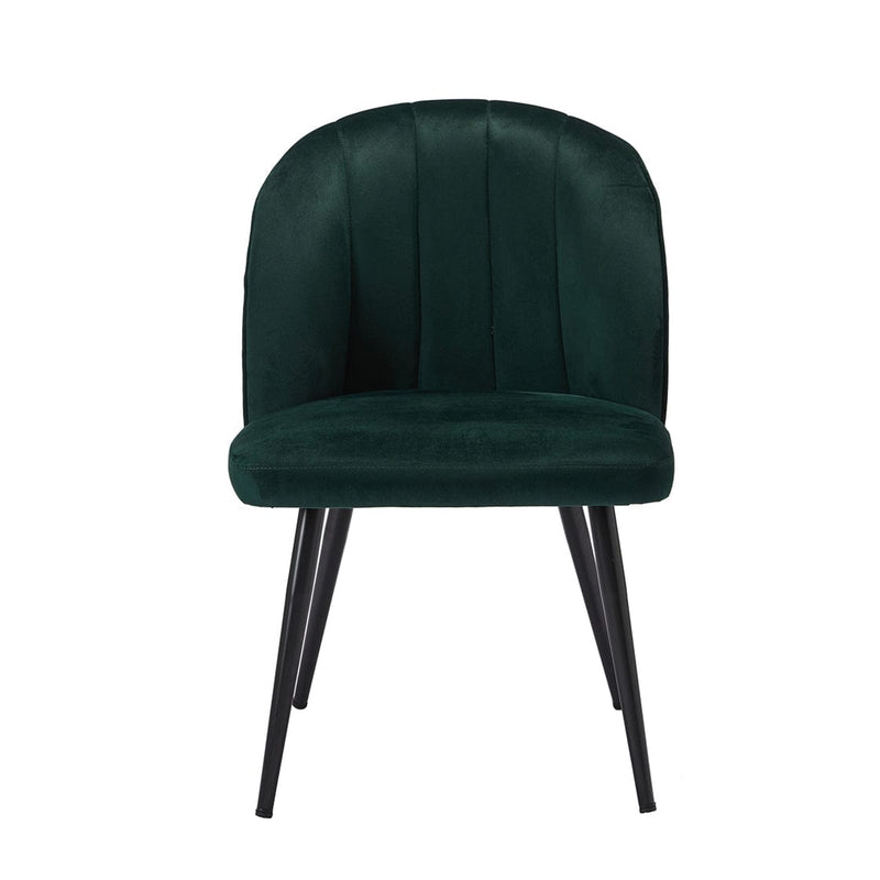 Orla Dining Chair Green (Pack of 2) - From LPD