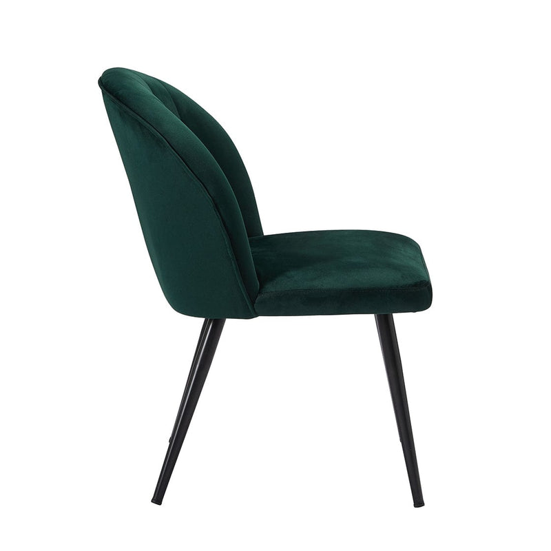 Orla Dining Chair Green (Pack of 2) - From LPD