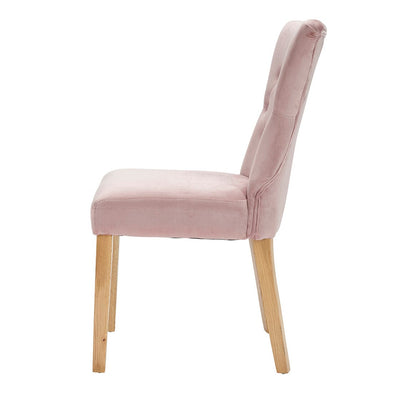 Naples Dining Chair Blush Pink (Pack of 2)