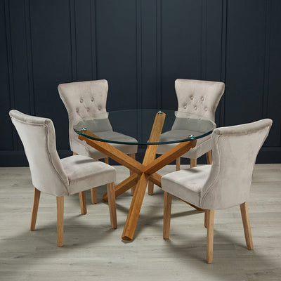 Naples Dining Chair Champagne (Pack of 2)