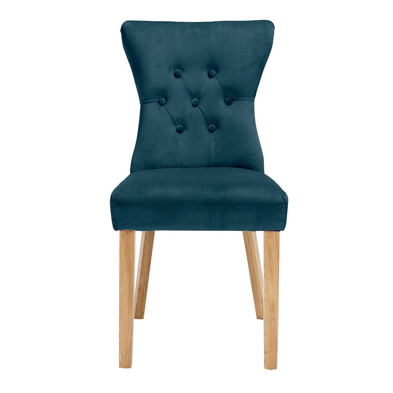 Naples Dining Chair Peacock Blue (Pack of 2)