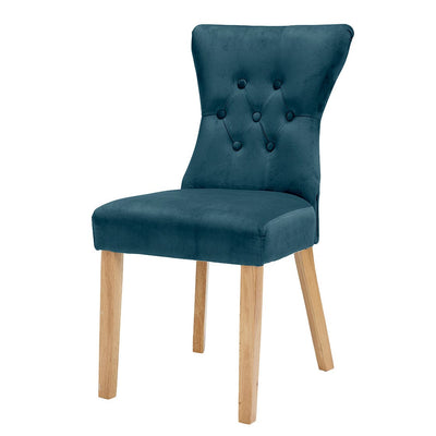 Naples Dining Chair Peacock Blue (Pack of 2)