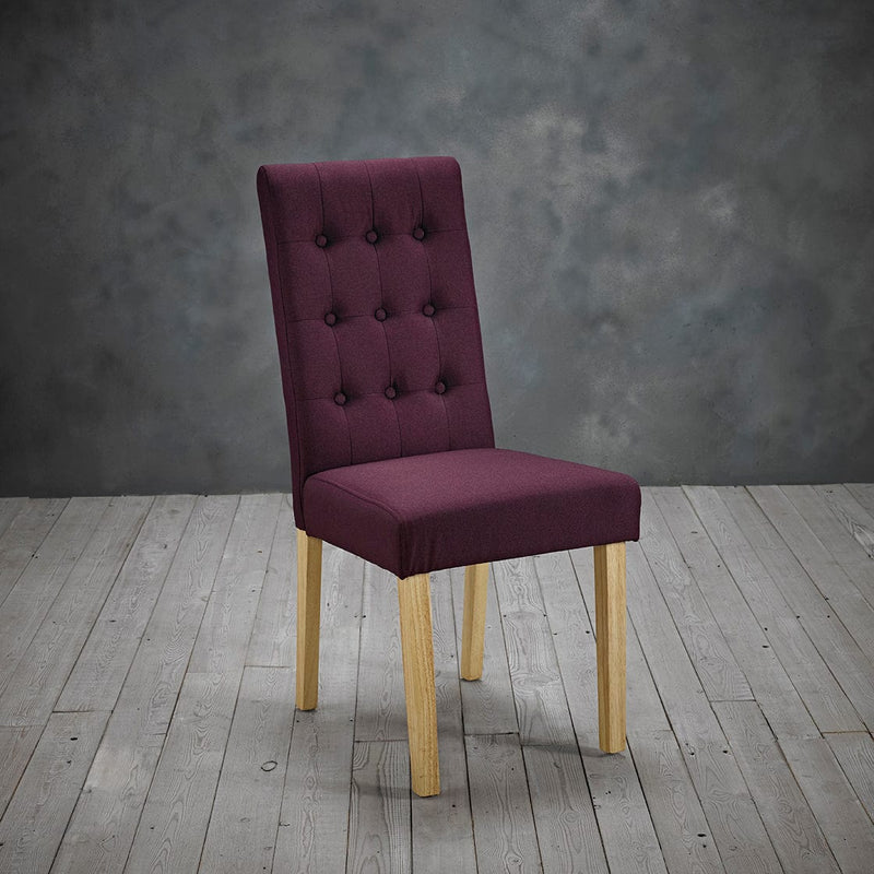 Roma Chair Plum (Pack of 2)