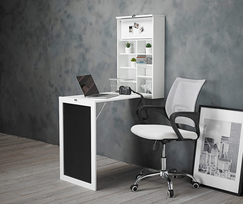 Arlo Foldaway Wall Desk and Breakfast Table White