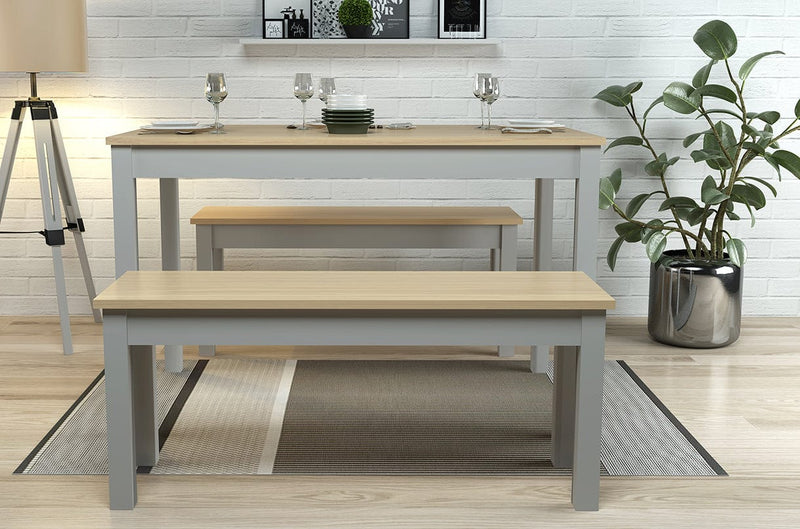 Ohio Dining Set Oak-Grey