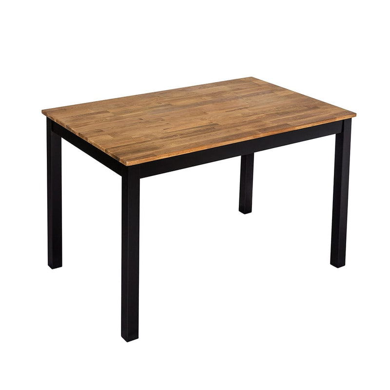 Copenhagen Dining Table Black Frame-Oiled Wood