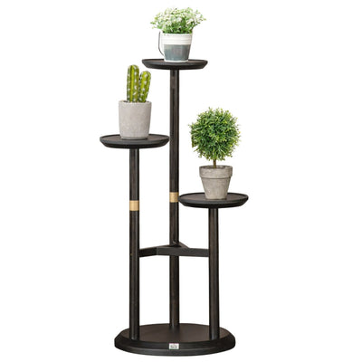 3-Tier Plant Stand- Dark Walnut