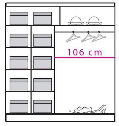 Saturn Sliding Door Wardrobe