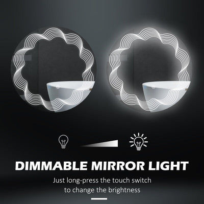 Round Illuminated Bathroom Mirrors