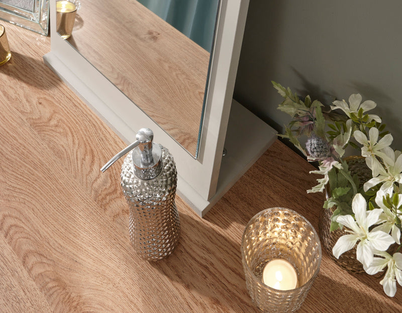 Kendal Dressing Table With Stool Grey