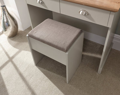 Kendal Dressing Table With Stool Grey