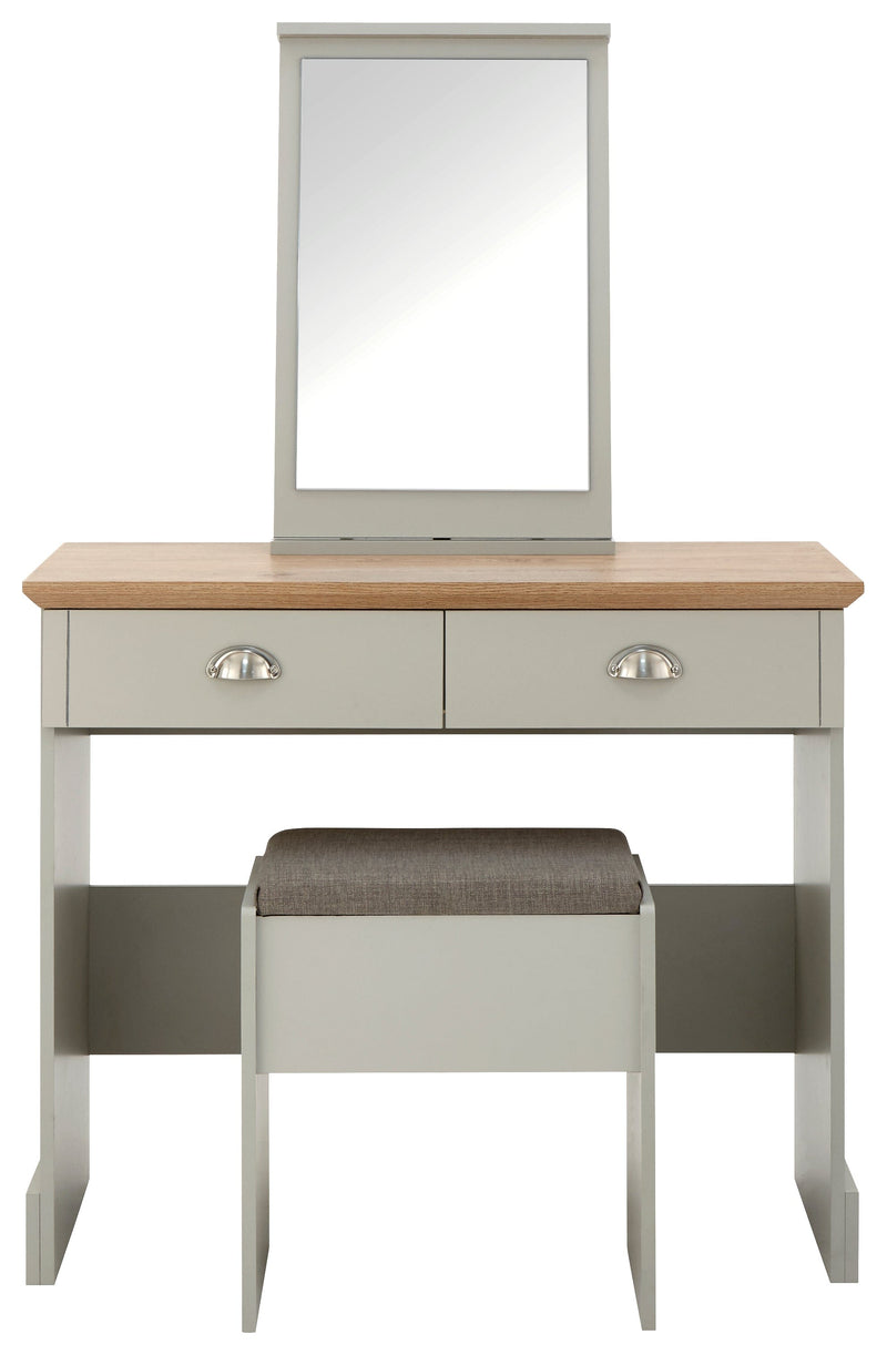 Kendal Dressing Table With Stool Grey