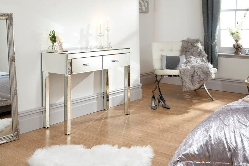 Venetian Dressing Table Clear Mirror Finish