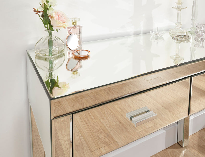 Venetian Dressing Table Clear Mirror Finish