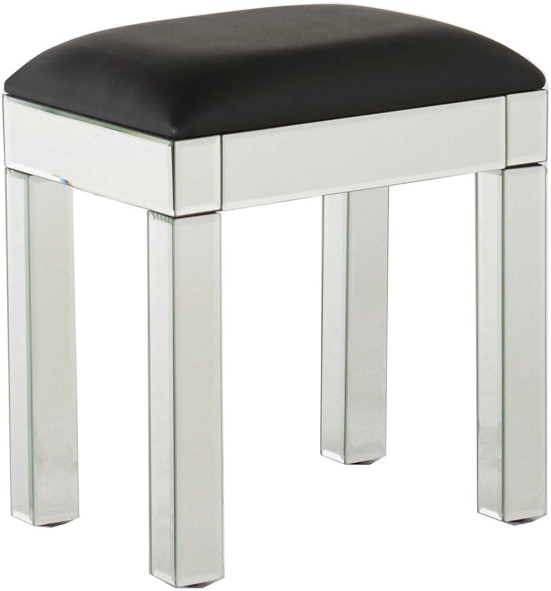 Venetian Stool Clear Mirror Finish