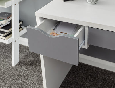 Elizabeth Dressing Table Set White + Grey