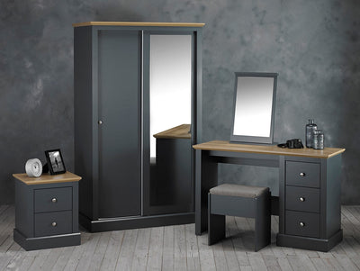 Devon Dressing Table Set Charcoal