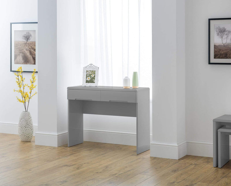 Manhattan Dressing Table With 2 Drawers - Grey