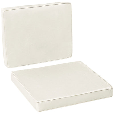 2 PCs Cushion 1 Seat 1 Back Pad - Beige