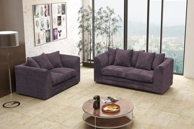 Desmond Jumbo Cord 3 Seater and 2 Seater Sofa Set