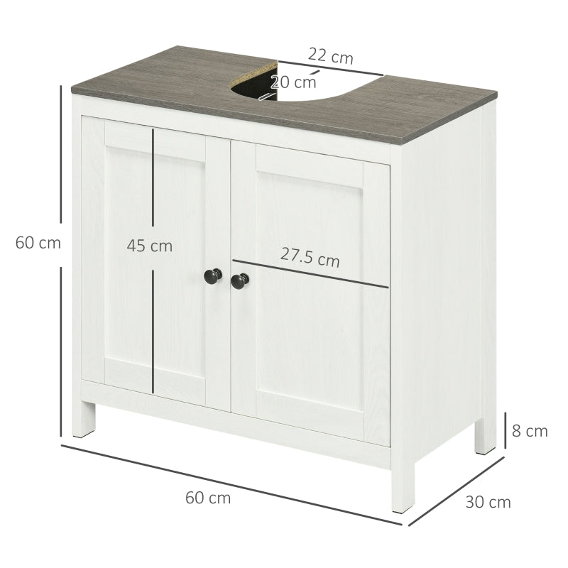 Modern Bathroom Sink Cabinet, Antique White