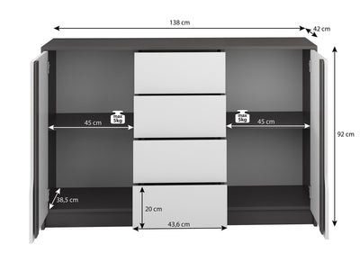 Keston Chest Of Drawers 138cm