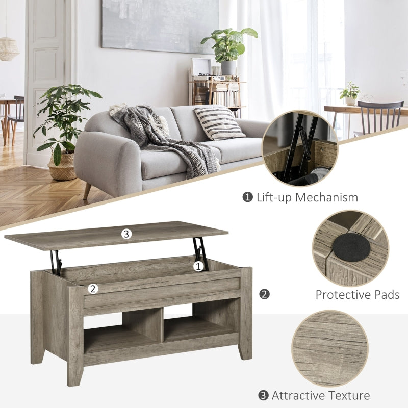 Lift Top Coffee Table , Oak Effect