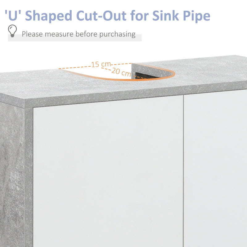 Under Sink Cabinet, Grey